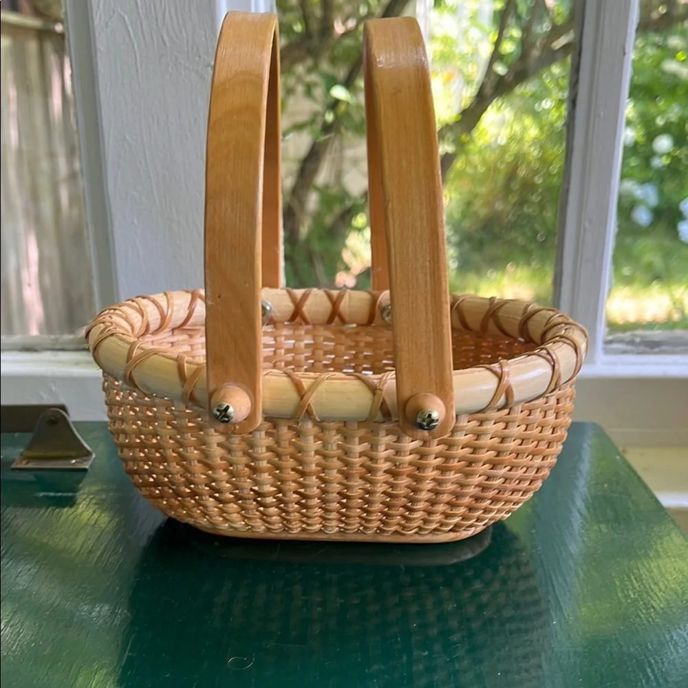 Charming Woven Basket with Handles